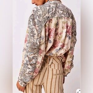 Free People Floral Paisley Blouse